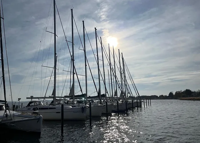 Kunsthaus Am Hafen - Umzaeunter Garten, Sauna Im Haus Semesterbostad Breege